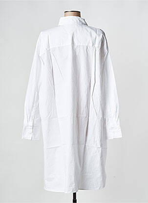 Robe courte col rond blanc TOMMY HILFIGER femme