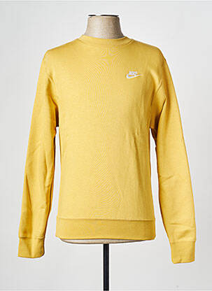 Sweat-shirt jaune NIKE pour homme