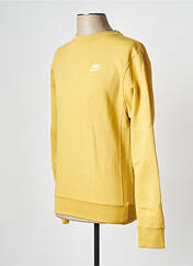 Sweat-shirt jaune NIKE pour homme seconde vue