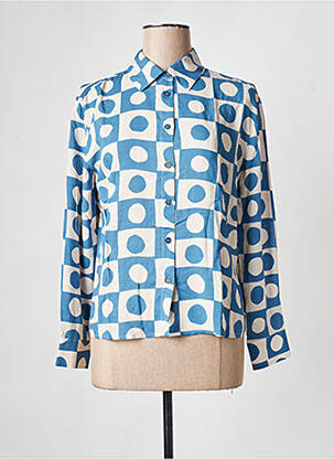 Chemisier bleu THINKING MU femme
