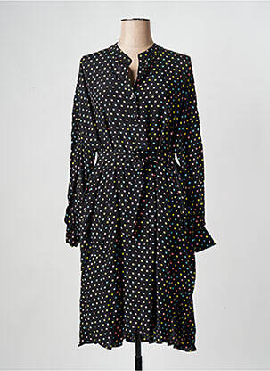 Robe mi-longue col rond noir ESSENTIEL ANTWERP femme
