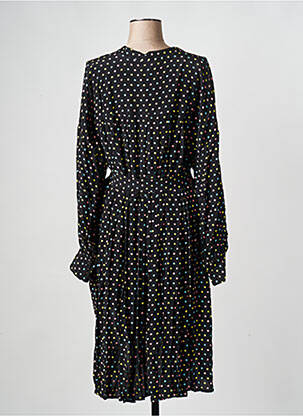 Robe mi-longue col rond noir ESSENTIEL ANTWERP femme