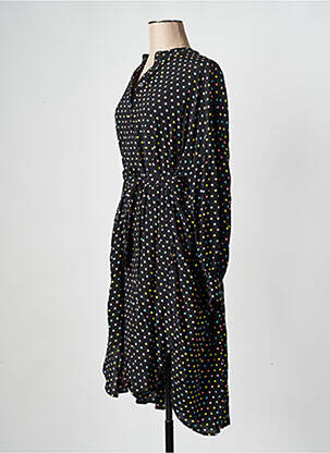 Robe mi-longue col rond noir ESSENTIEL ANTWERP femme