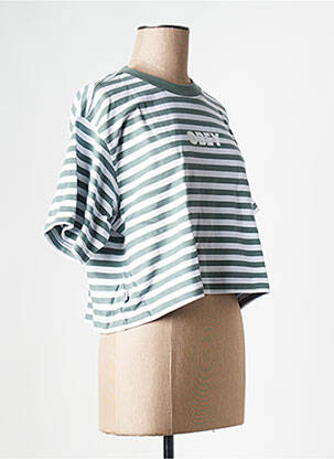 T-shirt bleu OBEY femme