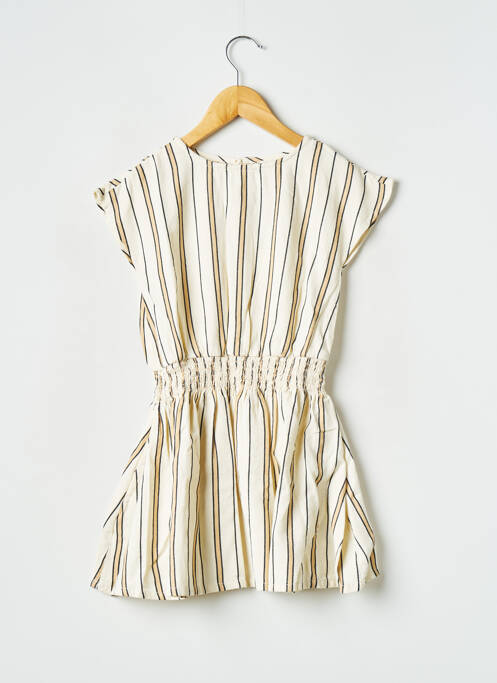 Robe courte beige ARSENE ET LES PIPELETTES pour fille