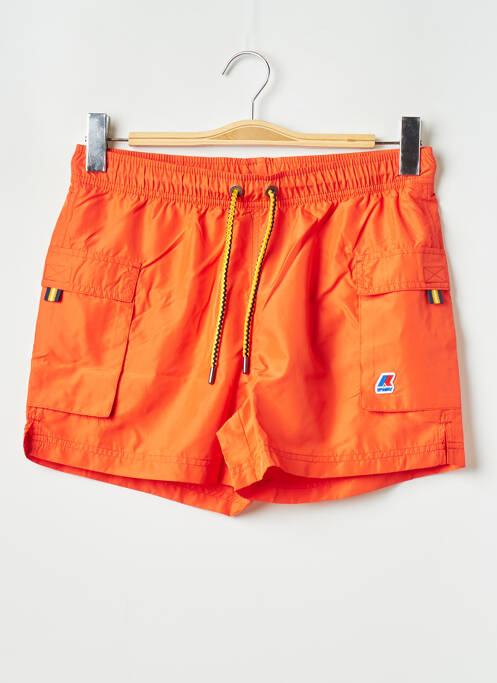 Short de bain orange K. WAY pour homme