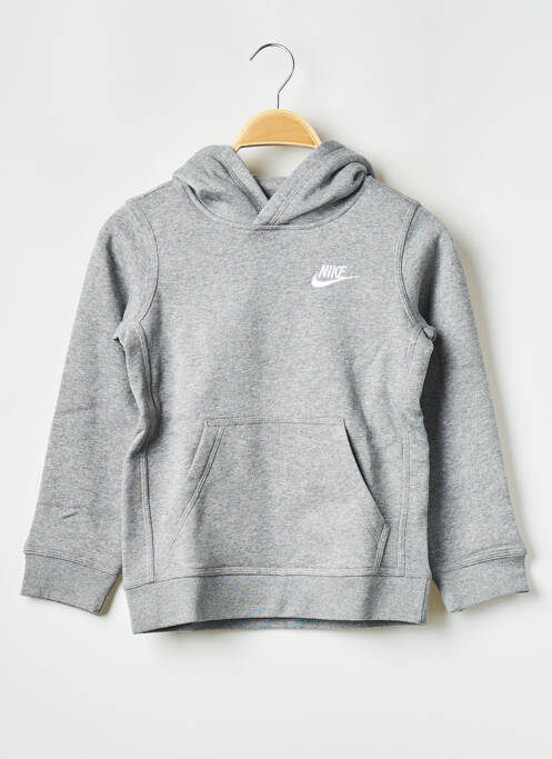 Sweat-shirt à capuche gris NIKE pour garçon