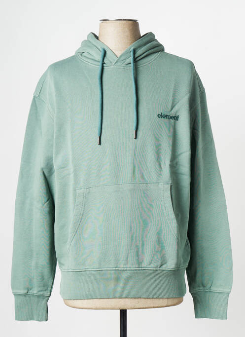 Sweat-shirt à capuche vert ELEMENT pour homme