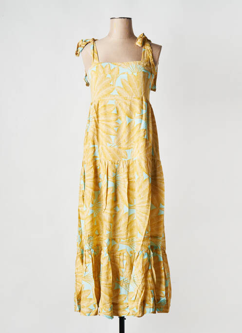 Robe longue jaune WILD pour femme