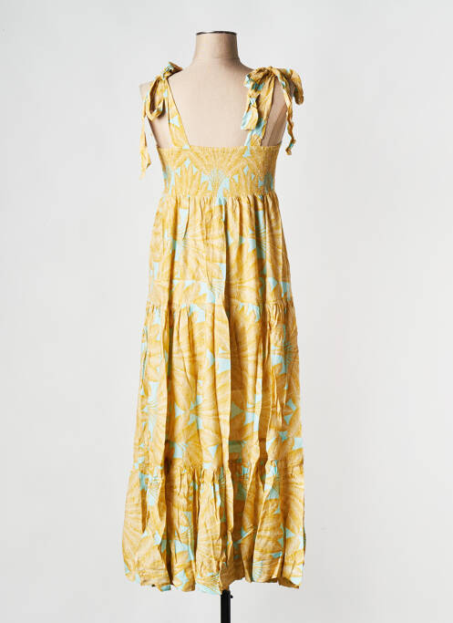 Robe longue jaune WILD pour femme