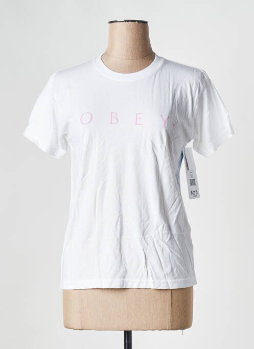 T-shirt blanc OBEY pour femme
