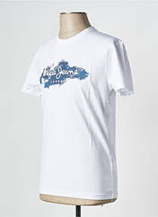 T-shirt blanc PEPE JEANS pour homme seconde vue