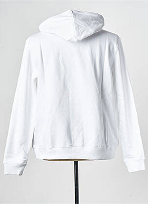 Sweat-shirt à capuche col rond blanc CALVIN KLEIN femme