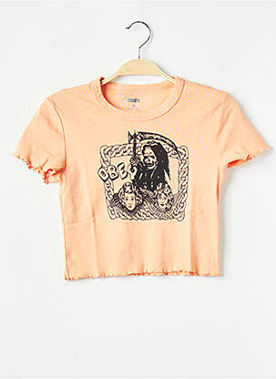 T-shirt jaune OBEY femme
