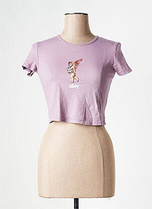 T-shirt violet OBEY femme