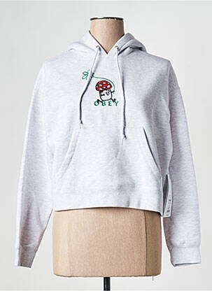 Sweat-shirt gris OBEY femme