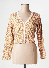 Gilet manches longues rose OBEY femme