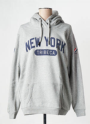 Sweat-shirt gris SUPERDRY femme