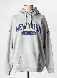 Sweat-shirt gris SUPERDRY femme