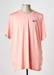 T-shirt col rond orange NIKE homme