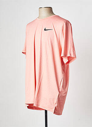 T-shirt col rond orange NIKE homme