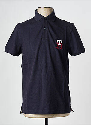 Polo bleu TOMMY HILFIGER pour homme