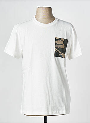 T-shirt col rond blanc PEPE JEANS homme