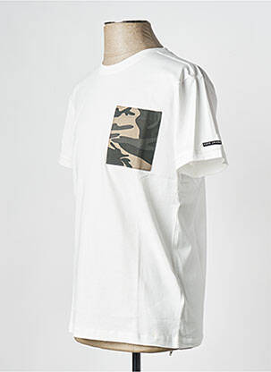 T-shirt col rond blanc PEPE JEANS homme