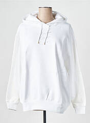 Sweat-shirt blanc NIKE pour femme seconde vue