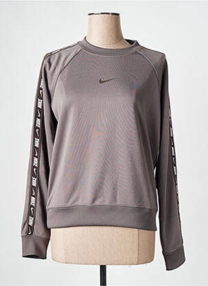 Sweat-shirt marron NIKE pour femme