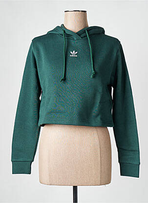 Sweat-shirt vert ADIDAS pour femme