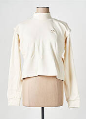 Sweat-shirt beige ADIDAS pour femme seconde vue