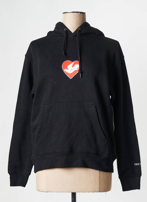 Sweat-shirt noir OBEY pour femme