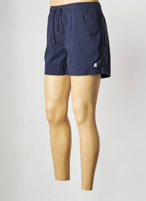 Short de bain bleu K. WAY pour homme