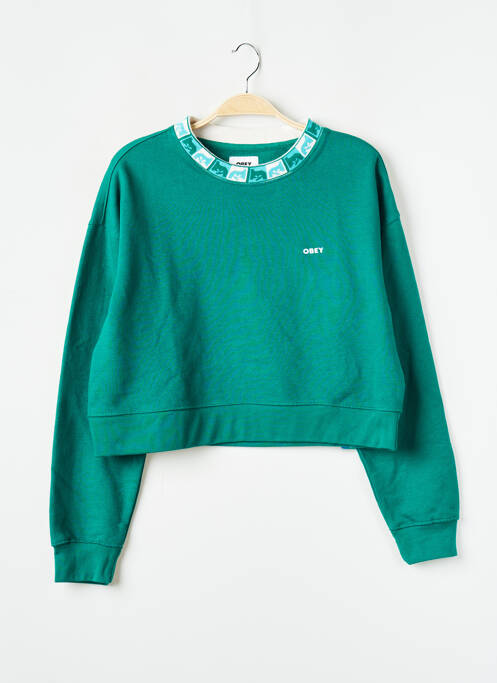 Sweat-shirt vert OBEY pour femme