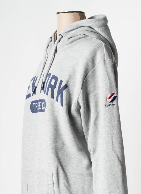 Sweat-shirt gris SUPERDRY pour femme