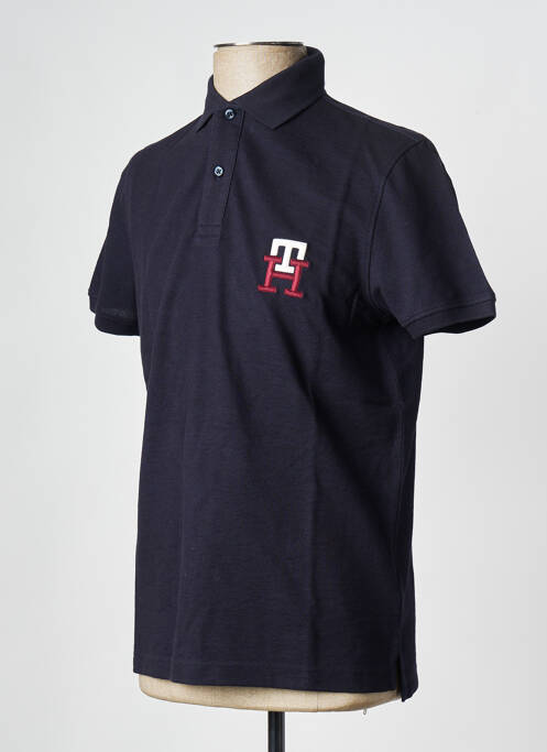 Polo bleu TOMMY HILFIGER pour homme