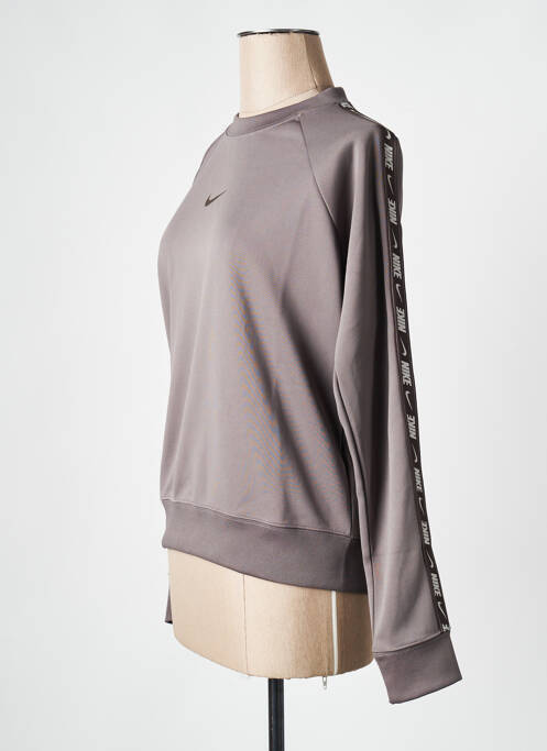 Sweat-shirt marron NIKE pour femme