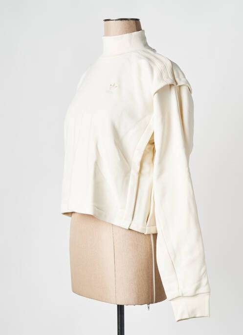 Sweat-shirt beige ADIDAS pour femme