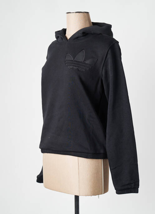 Sweat-shirt noir ADIDAS pour femme