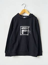 Sweat-shirt à capuche col rond noir FILA garcon