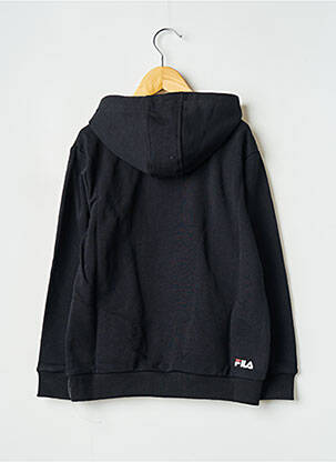 Sweat-shirt à capuche col rond noir FILA garçon