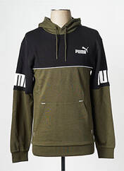 Sweat-shirt à capuche vert PUMA pour homme seconde vue