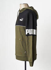 Sweat-shirt à capuche vert PUMA pour homme seconde vue