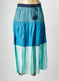 Jupe longue bleu LEON & HARPER femme