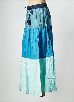 Jupe longue bleu LEON & HARPER femme