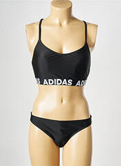 Maillot de bain 2 pièces noir ADIDAS pour femme seconde vue