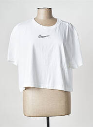T-shirt col rond blanc NIKE femme
