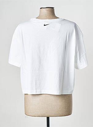 T-shirt col rond blanc NIKE femme