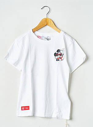T-shirt col rond blanc ADIDAS enfant